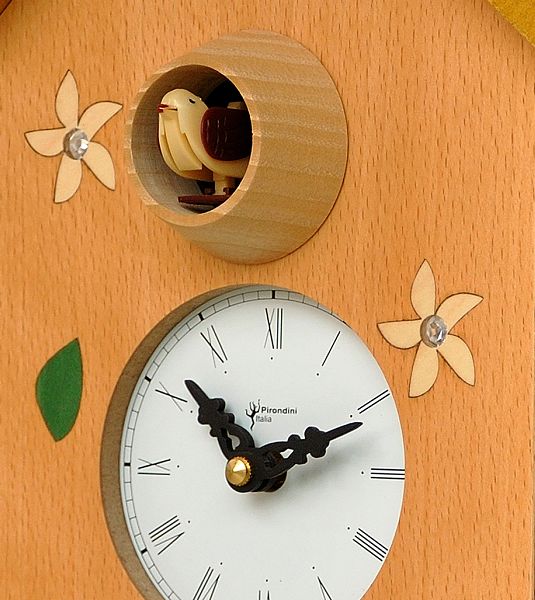 鳩時計 カッコーが鳴いて時刻を知らせます！振り子鳩時計 カッコークロック イタリア・ピロンディーニ St.Moritz126/時計 掛け時計