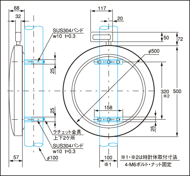 シチズン ポールウェーブSF(電波掛時計)ステンレス材銀色ヘアライン仕上 4MY611-N19 - 4