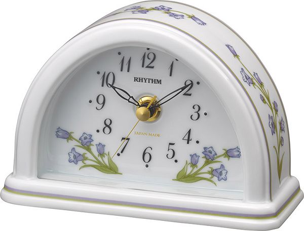愛しいほどに美しい有田焼きの置時計 RHG-S77　8RG624HG12　磁器置時計　リズム時計