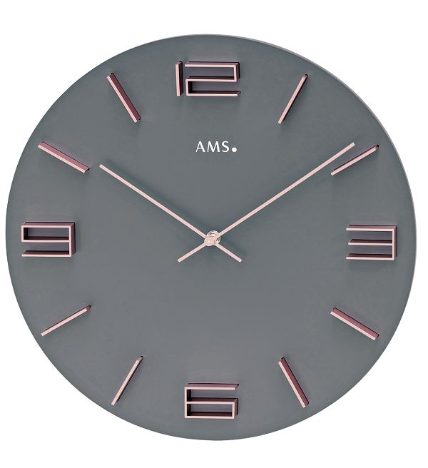 ＡＭＳアームス掛け時計　ドイツ製　9590　AMS掛け時計 スタイリッシュな掛け時計　壁掛け時計