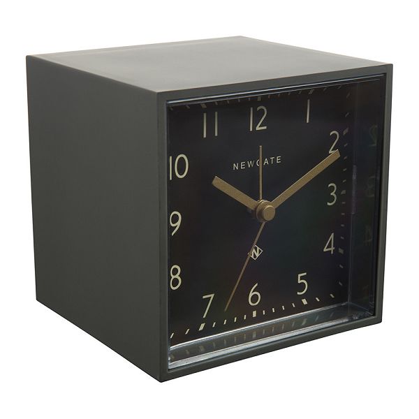 NEW GATEニューゲート アラームクロック Cubic Alarm Clock Gravity Grey Black Dial