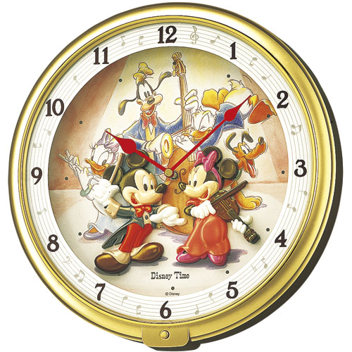 ミッキーマウスの楽しいクロック！メロディー時計　ディズニータイム　FW521G　セイコー　SEIKO掛け時計
