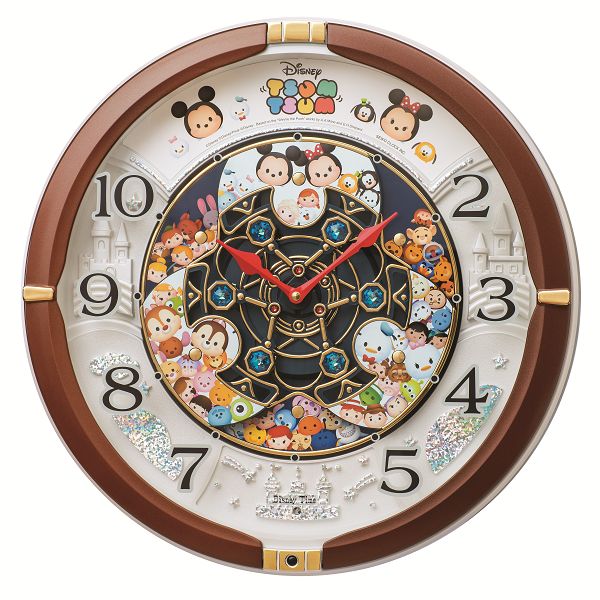 からくり時計 壁掛け時計 名入れ ディズニー ツムツム Fw5b セイコーからくり掛け時計 Seiko時計 送料無料 ミッキーマウス 時計 掛け時計 インテリア雑貨の通販店cecicela セシセラ