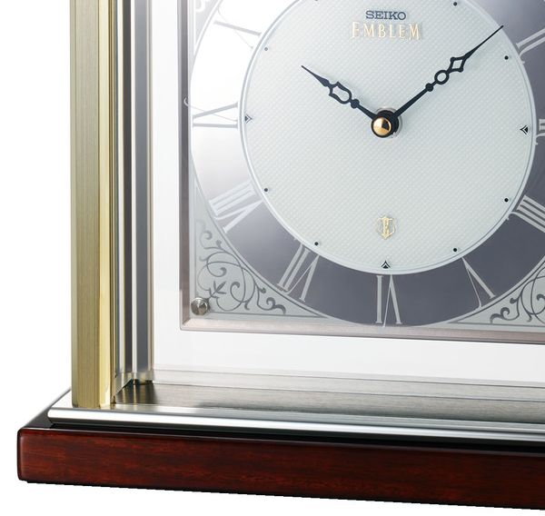 アールヌーボー調の唐草模様が煌めくモダンな逸品 セイコー置時計