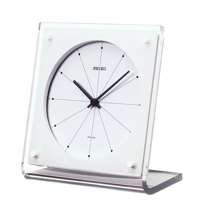 クリアでシンプルなフォルム セイコーソーラー置時計 Seiko電波置き時計 Sw603w 時計 掛け時計 インテリア雑貨の通販店cecicela セシセラ