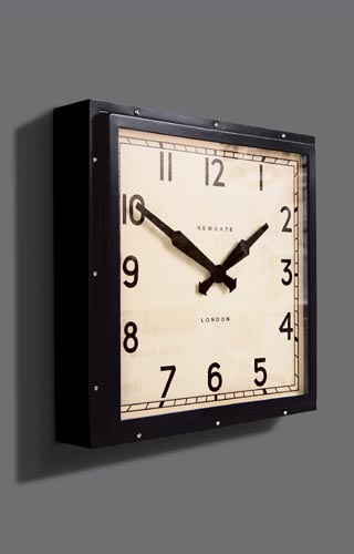 NEW GATEニューゲート掛け時計 QUAD WALL CLOCK ブラック